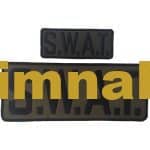 S.W.A.T swat 2 Parça Nakış işleme Arma Patch haki kumaş siyah nakış 10x4 cm 20x8 cm