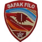 Şafak Filo nakış işleme arma patch peç 8x9 cm
