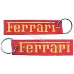 Ferrari Nakış işleme Anahtarlık Çift Taraflı 12x3 cm