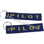 Pilot Nakış işleme Anahtarlık Çift Taraflı 12x2,5 cm