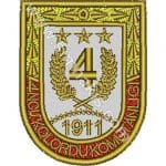 4.Kolordu komutanlığı nakış işleme arma patch peç yama 7x5,5 cm
