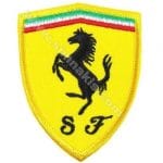 Ferrari Nakış İşleme Arması Amblemi 9x7 cm