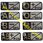 Kan Grupları nakış işleme arma patch peç 7x3 cm
