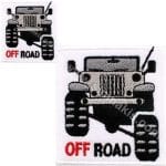 Off Road Logo Nakış İşleme Arma Amblem Patch 2 Parça 25x23 cm 10x9 cm
