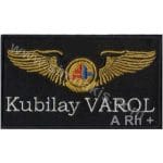 İsim Soy isimli + Kan Gurubu Yaka isimliği Nakış İşleme 9,5x5,5 cm