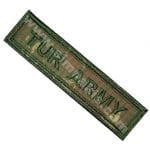 Tur Army Türk Askeri nakış isimlik arma patch peç 13x3 cm