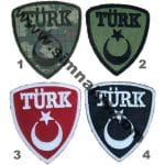 Türk Bayrak nakış işleme arma patch peç 5,5x6 cm