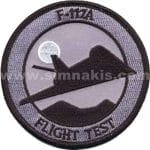 F-117A Flight test nakış işleme arma patch peç yama 9x9 cm