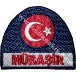 Mübaşir nakış işleme arma patch 5x6 cm