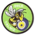 Filo Gece Yalnız nakış işleme arma patch 9x9 cm