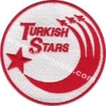Turkish Stars nakış işleme arma 9x9 cm