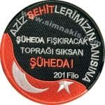 201 Filo nakış işleme arma patch peç yama 9x9 cm