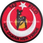 142 Filo nakış işleme arma patch peç yama 9x9 cm