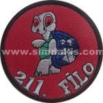211 Filo nakış işleme arma patch peç yama 9x9 cm