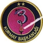 Kurmay Başkanlığı nakış işleme arma 9x9 cm