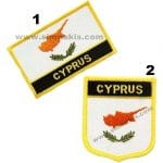 Cyprus bayrak nakış işleme arma patch peç 8x5 cm