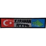 Göktürk isimlik nakış işleme arma patch 3x13 cm isim yazılır