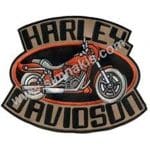Harley Davidson Mont Nakış İşleme Arma Patch Dokuma 30x24 cm