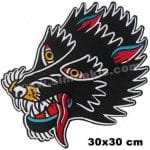 Kurt Cakal Kafası Mont arması nakış işleme arma pec 30x30 cm