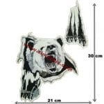 Ayı pençesi nakış işleme arma patch 21x30 cm