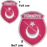 Türkiye yazılı bayrak 5x7 cm 6x9 cm 7x9 cm nakış işleme arma patch
