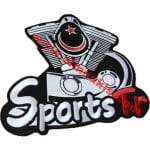 Sports Tr nakış işleme arma patch 24x24 cm