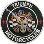 Triumph motorcycles nakış işleme arma patch 30x30 cm