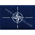 Nato bayrak nakış işleme arma patch 5x8 cm