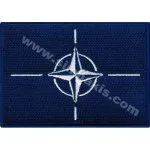 Nato bayrak nakış işleme arma patch 5x8 cm