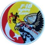 F-16 F16 Fighting raider Nakış işleme Arma Patch 9x9 cm