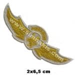 Pegasus hava yolları gömlek nakış işleme arma patch 2x6,5 cm