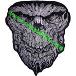 ölüm iskelet kurukafa nakış işleme arma patch 31x35 cm