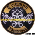 Triumph Thunderbird nakış işleme arma patch 25x25 cm