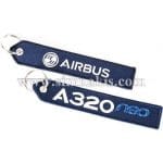 Airbus A320 Neo kumaş Nakış işleme Anahtarlık 13×3 cm