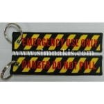 Emergency Use Only kumaş Nakış işleme Anahtarlık 13×3 cm