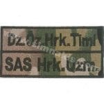 Askeri isimlik yeni kumaş multicam 5x10 cm