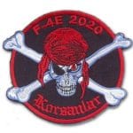 F-4E 2020 korsanlar nakış işleme arma patch 9x10 cm