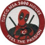 Turcg Msa 3000 Hours Feel The Passıon nakış işleme arma patch 9,5 cm