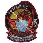 Turaf Aew Nato nakış işleme arma patch 9x10 cm