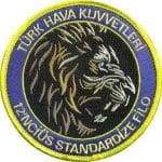 Türk Hava Kuvvetleri 12, üs Standardize Filo nakış arma patch 9,5 cm