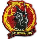 E-7T Mission Crew nakış işleme arma patch 9,5 cm