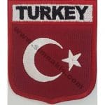Türk Bayrak nakış işleme arma patch peç 6,5x8 cm