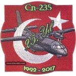 CN-232 25.Yıl nakış işleme arma patch peç 10x10 cm