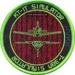 KT-1 Simülatör nakış işleme arma patch peç 9,5x9,5 cm
