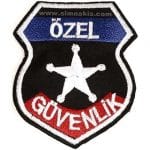 özel güvenlik arması nakış işleme arma peç renkli 9x7,5