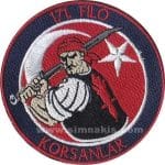171.FİLO KORSANLAR nakış işleme arma patch peç 9,5x9,5 cm