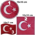 Türkiye Türk Bayrak nakış işleme arma patch peç 10x10 cm