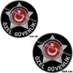 Yeni özel güvenlik personeli şapka arması nakış işleme patch peç 6x6 cm 9x9 cm