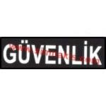 Yeni Kamu özel güvenlik personeli pantolon cep kapağı arması nakış işleme 3x12 cm