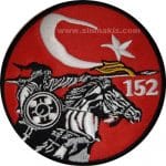 152 Filo Akıncı nakış işleme arma peç 9,5x9,5 cm